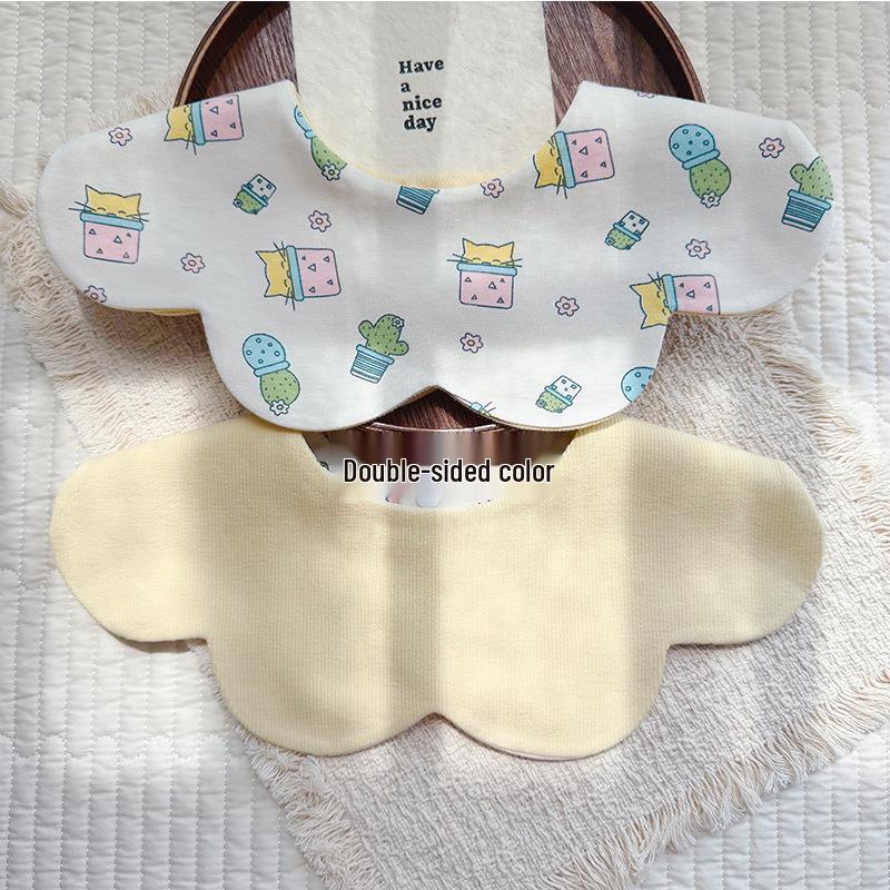 Storyme Double-Sided Korean Baby Drool Bib With Side Label, Suitable for 0-2 Years