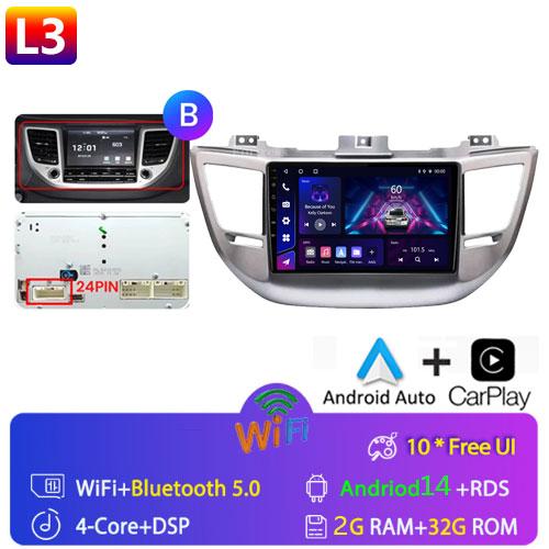 

Fortress Voice Wireless CarPlay Android Auto Radio для Hyundai IX35 Tucson 3 2015 - 2018 4G Car Multimedia GPS 2din