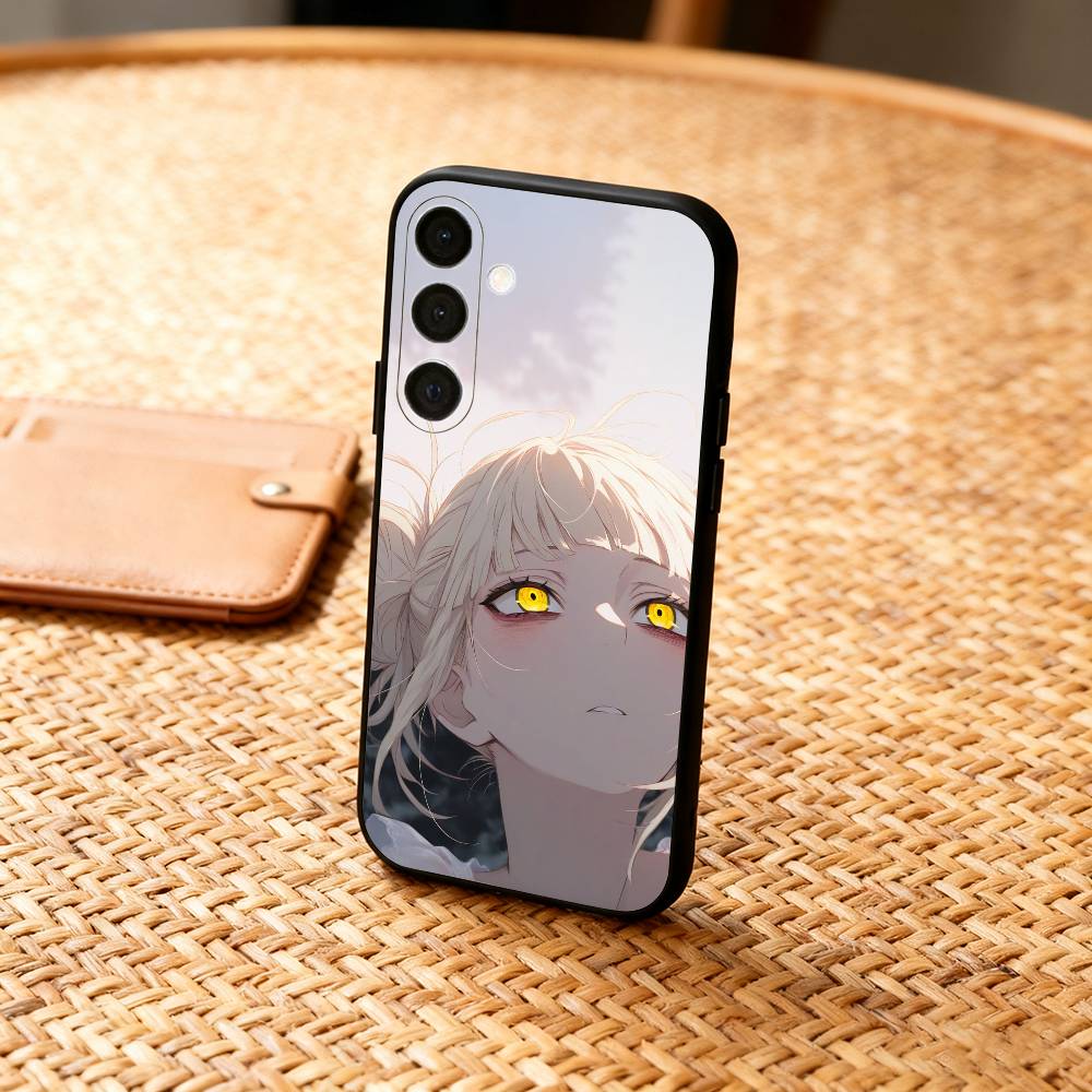Anime My Hero H-Himiko Toga Phone Case For Samsung A73,72,71,A52,51,40,41,A22,A32,31,A13, Soft Black Shell