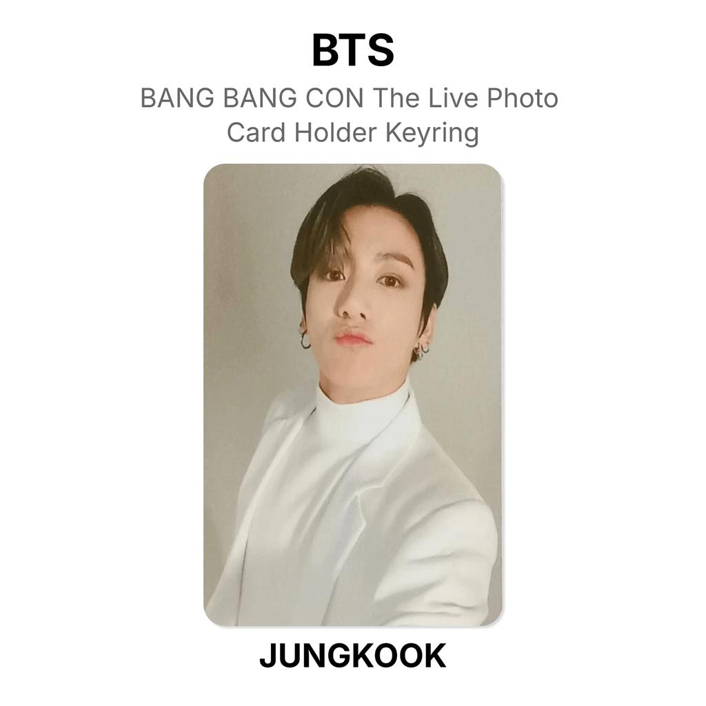 BTS BANG BANG CON The Live Photo Card Holder Keyring Official Photocard
