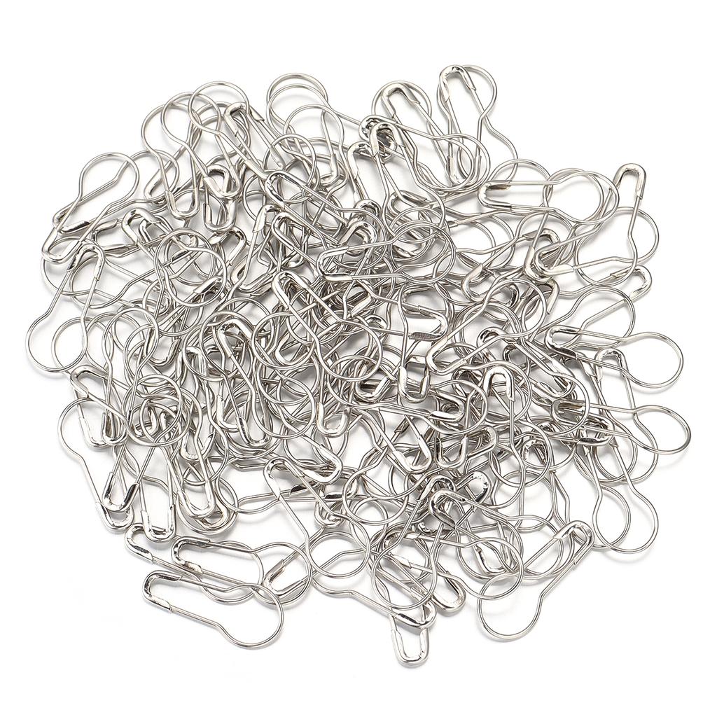 200Pcs Colorful Safety Pins Metal Gourd Pear Shape Locking Knitting Marker Tag Pins For Crafts Garment Brooch Sewing Pins Tools