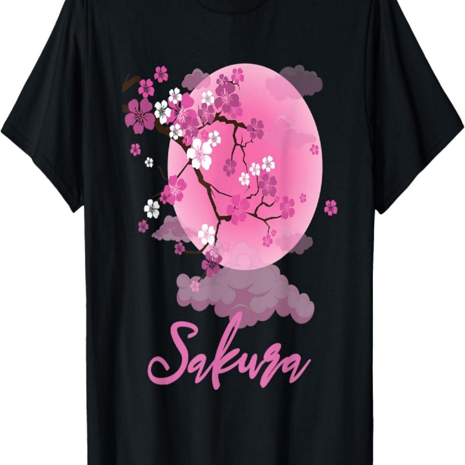 Tree Art Print Gift Sakura  Cherry Blossom T-Shirt S