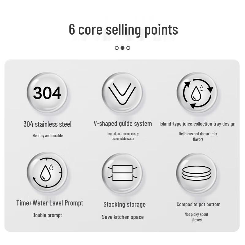 Supor 304 Stainless Steel Multi-Layer Steamer Pot