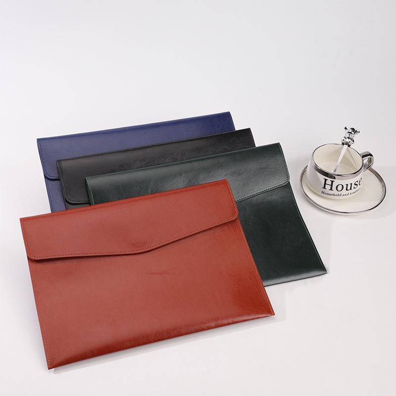 A4 Imitation Leather Waterproof Business File Bag & Receipt Folder