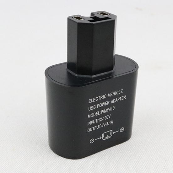 Electric Car Phone Charger LED Digital Display DC 12-100V Electric Vehicle Phone USB Power Adapter with Voltmeter for Smartphone