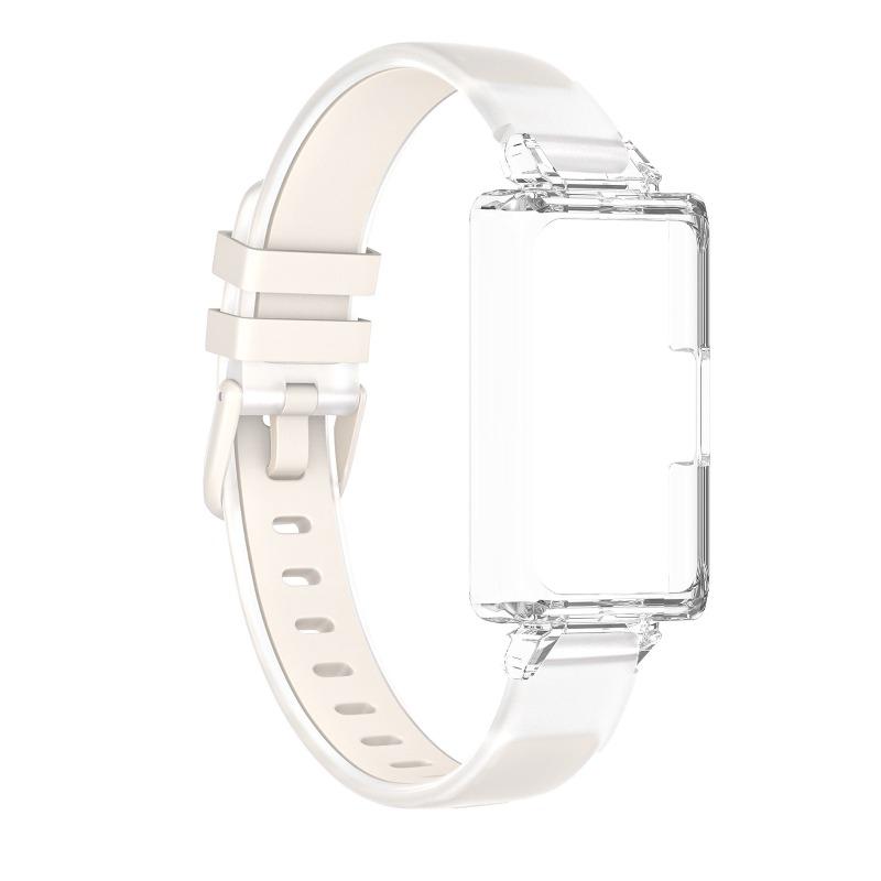 PC Case +Translucent Two Tone Silicone Band For Huawei band 11Pro 11ProNFC