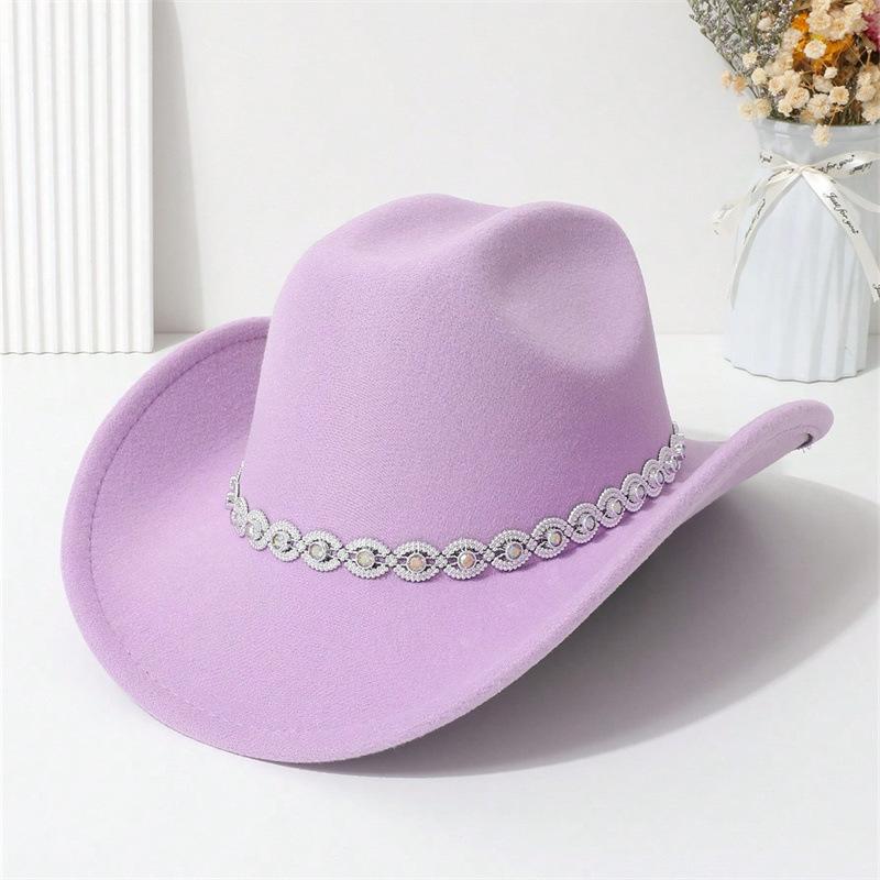 Men and Women Jazz Hat Party Festival Stage Performance Simple Top Hat High Quality Woolen Straw Hat Western Cowboy