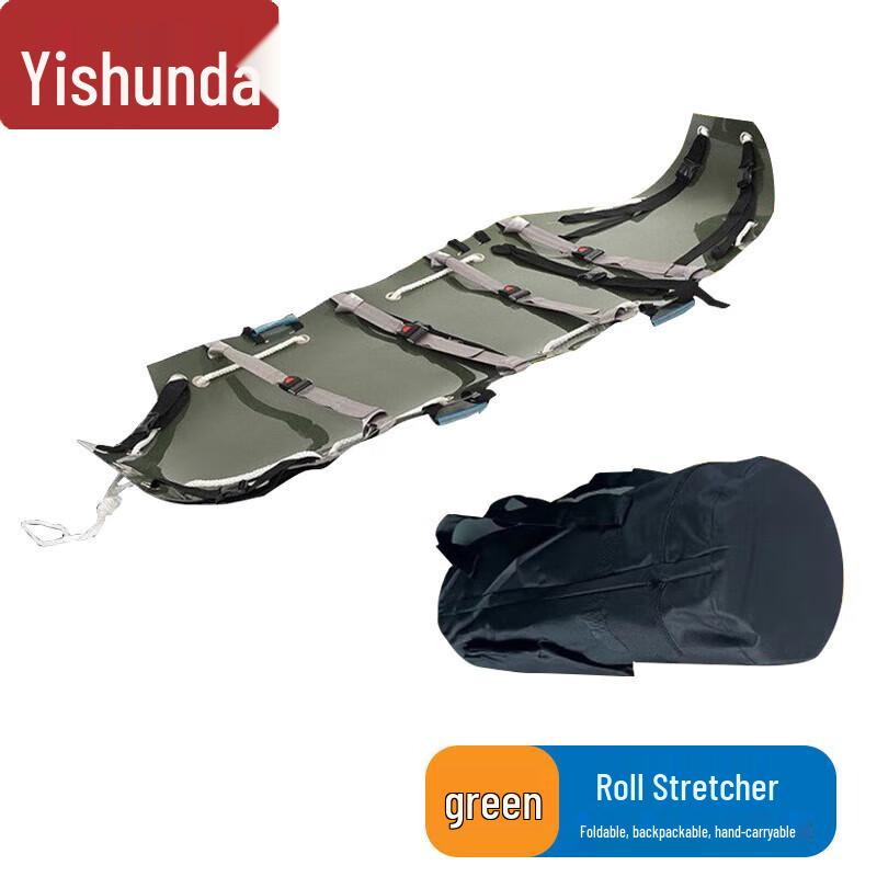 Yishunda Stainless Steel Folding Emergency Roll-up Stretcher
