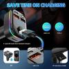 5.0 FM Transmitter Car Bluetooth PD Type-C Dual USB 3.1A Fast Charger Colorful Ambient Light Handsfree MP3 Modulator Player C9
