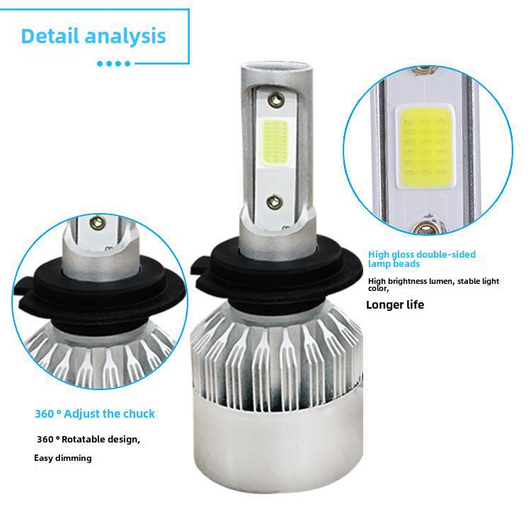 Ultra Bright 36W Car LED Headlight with Three-Sided Focusing