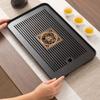 Water Storage Bamboo Tea Tray with Drain Quick Drainage Gongfu Tea Set Table  Household