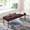 Long Checked Jacquard Household Bench Cover Home Leisure Bench Cover Dustproof and Stain-proof Hotel Chair Cover