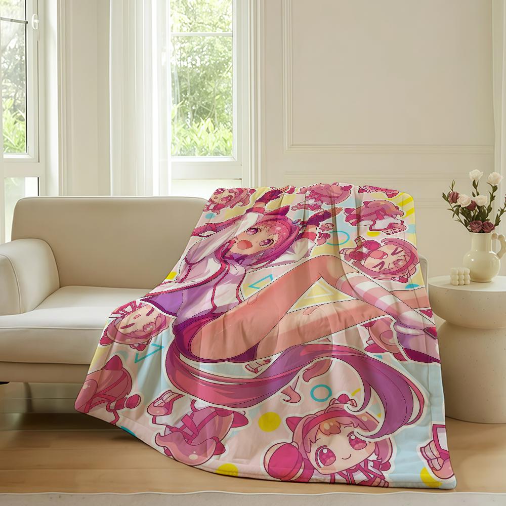 Anime Umamusume Pretty Derby Blanket For Sofa Office Bed Plane Travel Sleep Read Relax Camping Soft And Warm