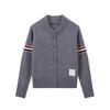 Kaslead New Arrival Women's Clothing Fashion Style Stylish Simple and Versatile Casual Labeling Knitted Long Sleeve Cardigan