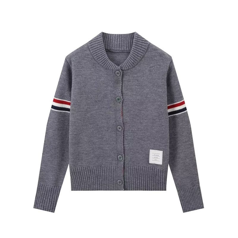 Kaslead New Arrival Women's Clothing Fashion Style Stylish Simple and Versatile Casual Labeling Knitted Long Sleeve Cardigan