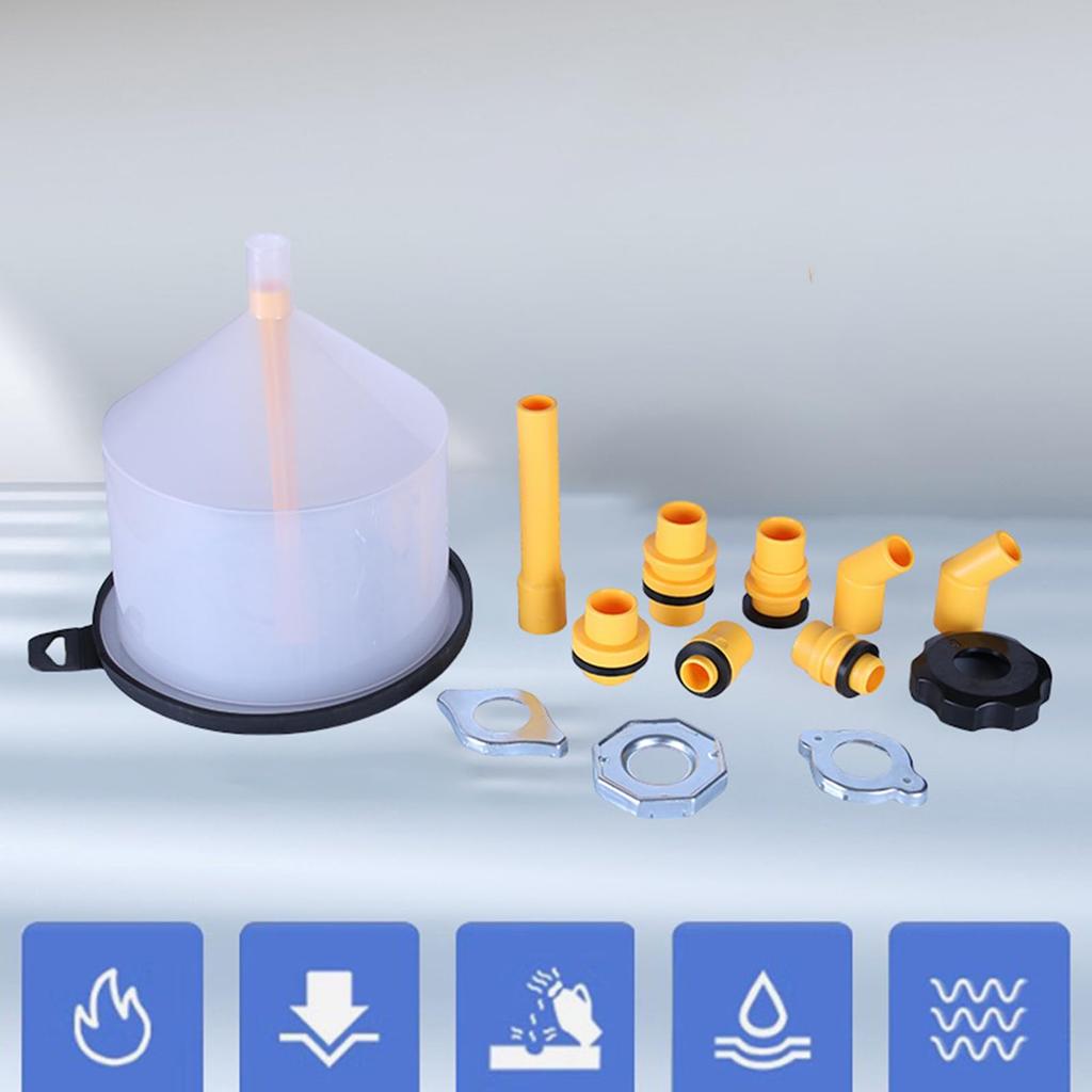 Radiator Air Release Funnel Kit | 15 Piece Spill Proof Automotive Funnel | Cooling