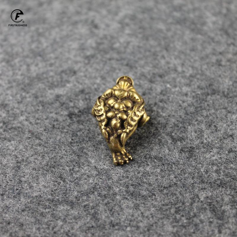Solid Copper Lucky Money Toad Tea Ceremony Small Ornaments Tea Pet Antique Animal Figures Miniatures Desk Decoration Craft