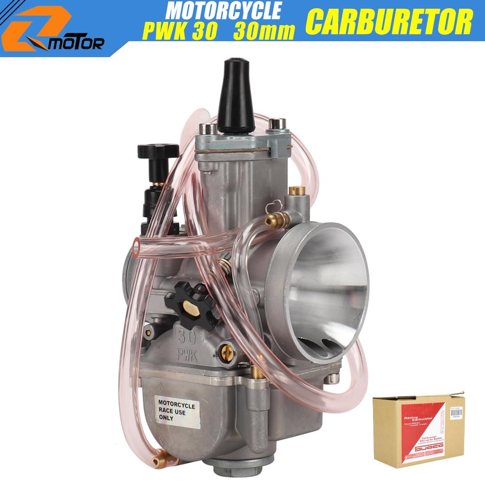 

Universal PWK 24 26 28 30 32 34mm Carburetor For Keihin Carb 2T 4T Motorcycle ATV Quad Go Kart Dirt Bike Scooter Motocross PWK30 K