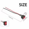 10Pcs Pre-Wired Mini Rocker Switch ON/OFF Toggle Switch Controller Power Switch  Boat Marine