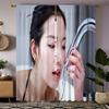 High-appearure-level "beauty" printed curtains, pole bag bedroom and living room, home decoration, room decoration