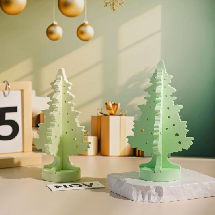 Antihaftende, leicht zu reinigende Form Weihnachtsbaum Silikontextur Perfekt zum Basteln von Figuren, Dekorationen und zur Geschenkherstellung