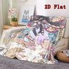 Magical Girls Madoka and Homura 2D Flat Pattern Flannel Blanket High quality All Seasons Warmth and Comfort Perfect for Christmas Gifts.DMT0925400