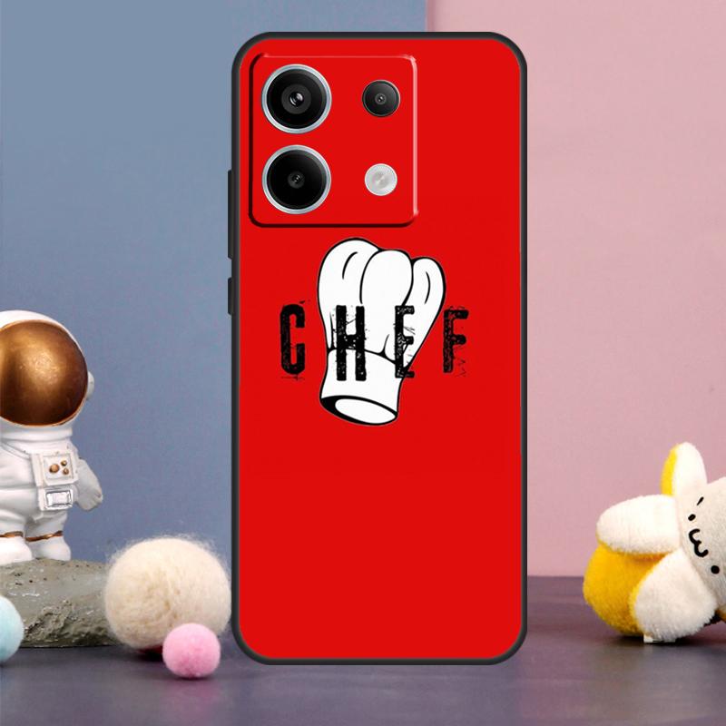 Love Baking Chef Knife Case For Xiaomi Redmi Note 13 11 9 10 12 Pro Plus 12S 11S 10S 9S Redmi 12 10C 12C 13C Cover