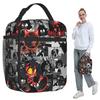 Anime Helluva Boss Millie Insulated Lunch Bag for Women Office Cooler Thermal Food Box Tote Portable Lunch Boxes Container