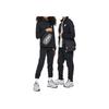 Nike Loose-Fit Logo Print Long Sleeve Casual Sport Suit Kids Sportswear Black FD3067-010