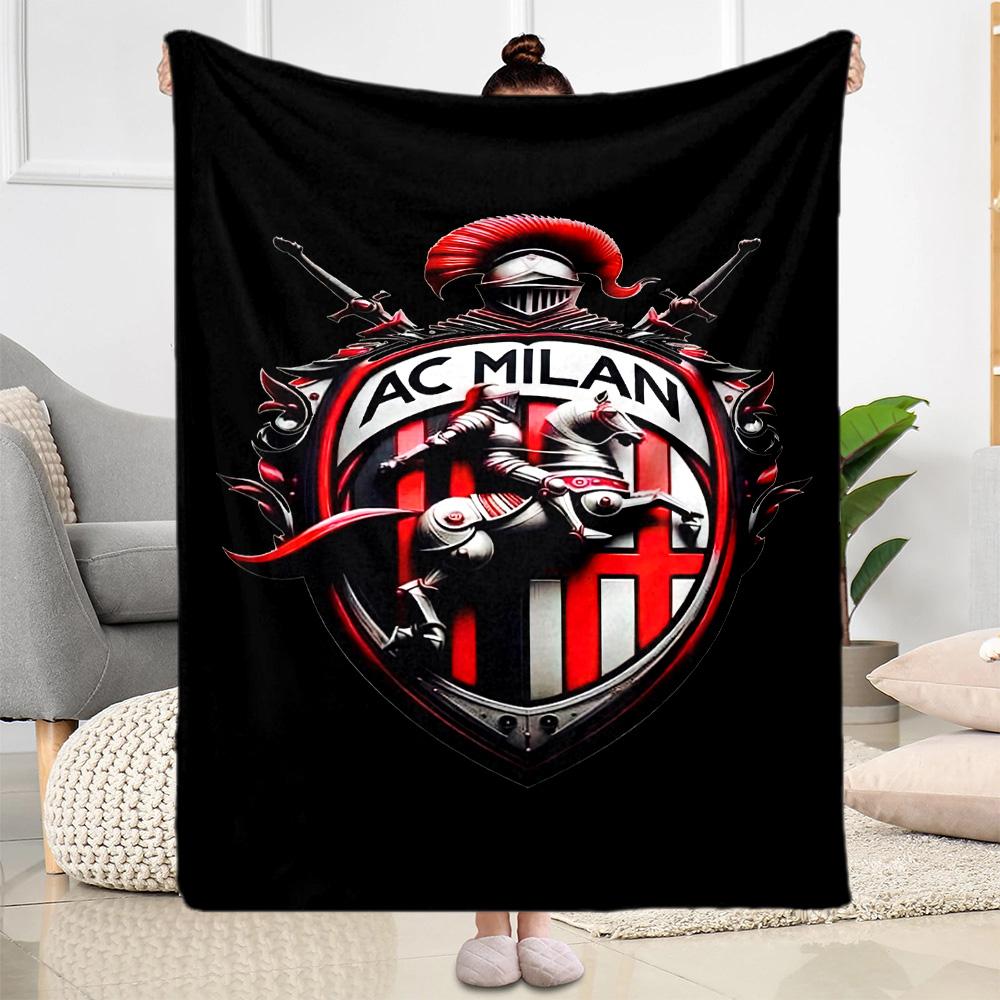 Ac Milan Blanket Durable Comfort Perfect For Chair Livingroom Office Allseason Use Warmthful Decor Perfect Gift For Relatives And Friends