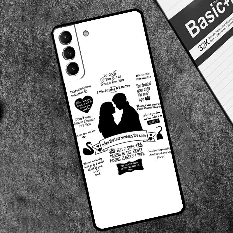 Captain Swan Once Upon A Time Case For Samsung Galaxy S24 S23 S22 S21 Ultra Plus Note 10 Note 20 S8 S9 S10 S20 FE Cover