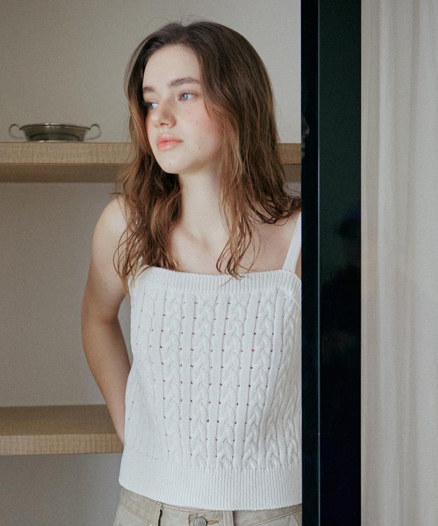 YUPPE Lace Ribbon Sleeveless_Ivory