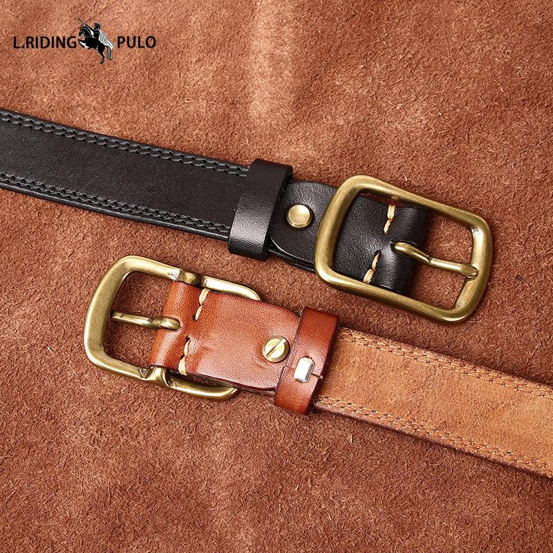 Retro Lady Style Belt for Women, Top Layer Cowhide, Retro Fashion, Versatile Denim Leather Belt