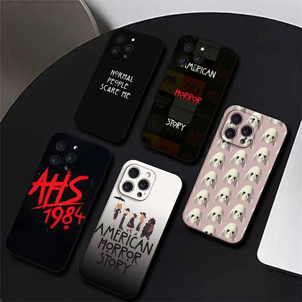 American Horror Story AHS 1984 Phone Case For IPhone 17,16,15,14,13,12,11 Plus,Pro,Max,XR,XS,X,7,8 Plus,Mini Black Silicone Soft