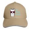 No Prob Llama Alpaca Curved Brim Printed Baseball Cap Sun Hat Travel Cap Sandwich Cap Adjustable Trucker Hat