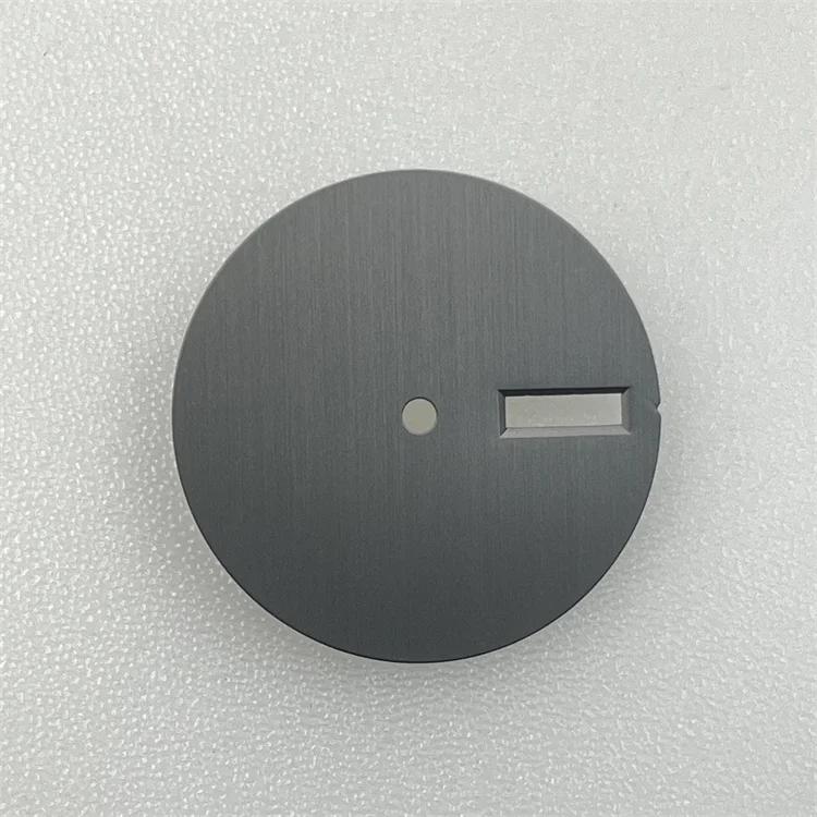 Simple 28.5mm Black/Silver Watch Dial for NH35 NH36 Movement Mechanical Watch Face Dials No Luminous