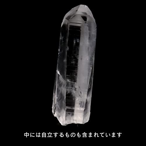 [GOLD STONE] Lemurian Seed Natural Point, Natural Quartz Crystal from Serra De Cabral, Minas Gerais, Brazil, for Purification, 1 Piece