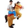 Costume da Mascotte Cavallo Gonfiabile da Passeggio - Abito da Performance per Adulti per Festival ed Eventi sul Palco