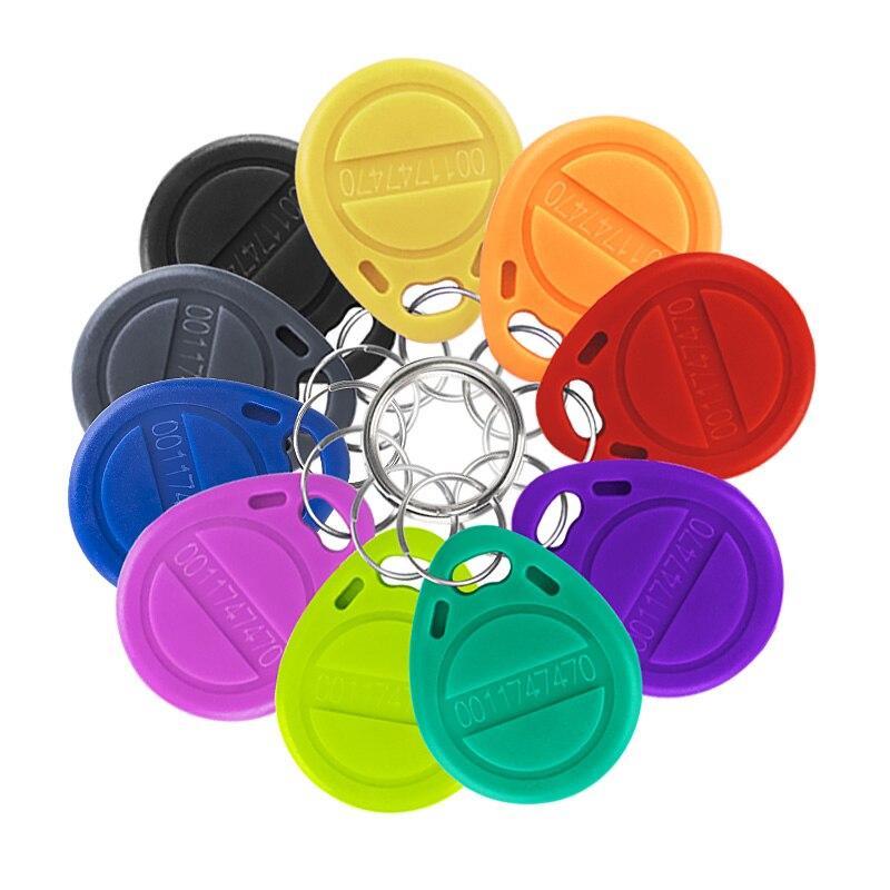 10-20pcs 125KHz Read-Only RFID TK4100 EM4100 Smart Chip Proximity Keyfobs Smart Secure Door Entry Access ID Keychain Token Tag