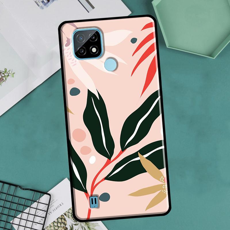 

Чехол Vintage Leaves Flower для OnePlus 10 Pro 9 Pro 8T 9R Nord2 для Realme 9 8 Pro 8i 9i C35 GT Neo 2 3 Master Realme GT 2 Pro