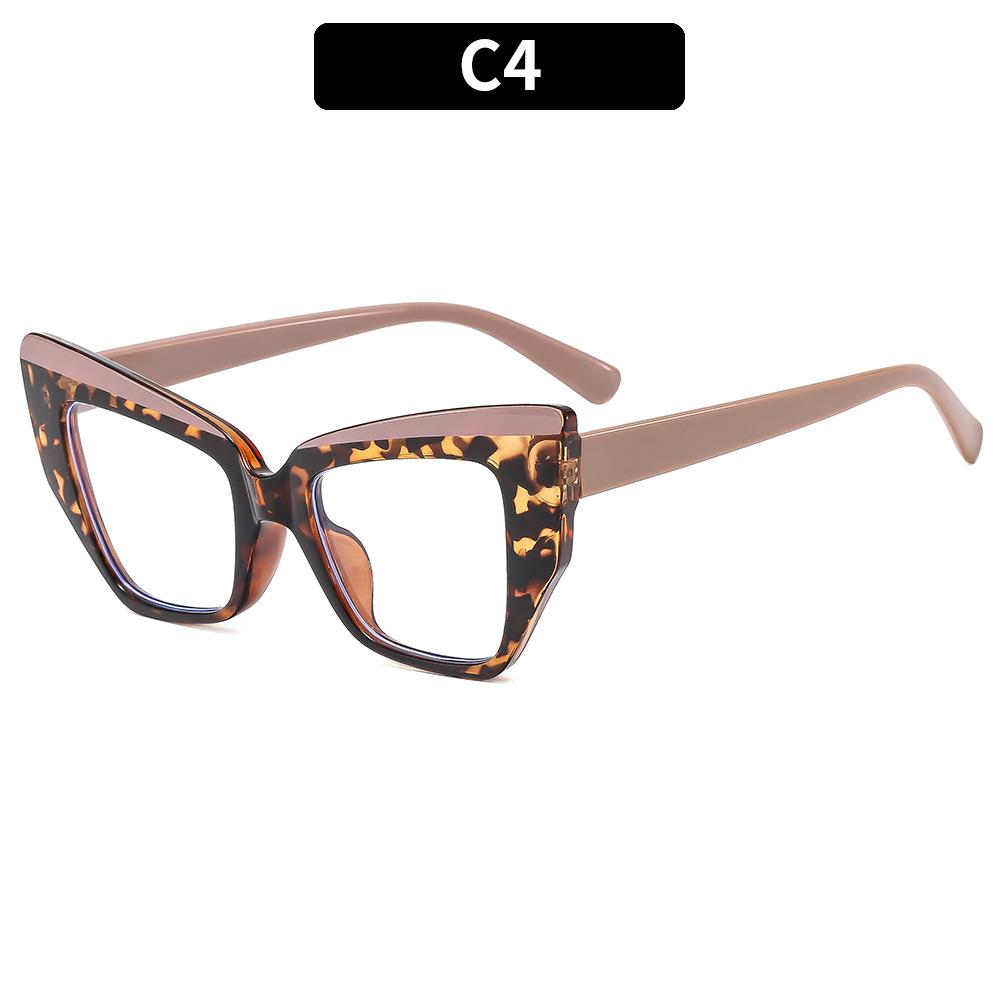 

Design Stylish Cat-Eye Big Frame Frame Photochromism Prescription Lens Reading Glasses Women Anti Blue Light Hyperopia Eye Wear 3.5