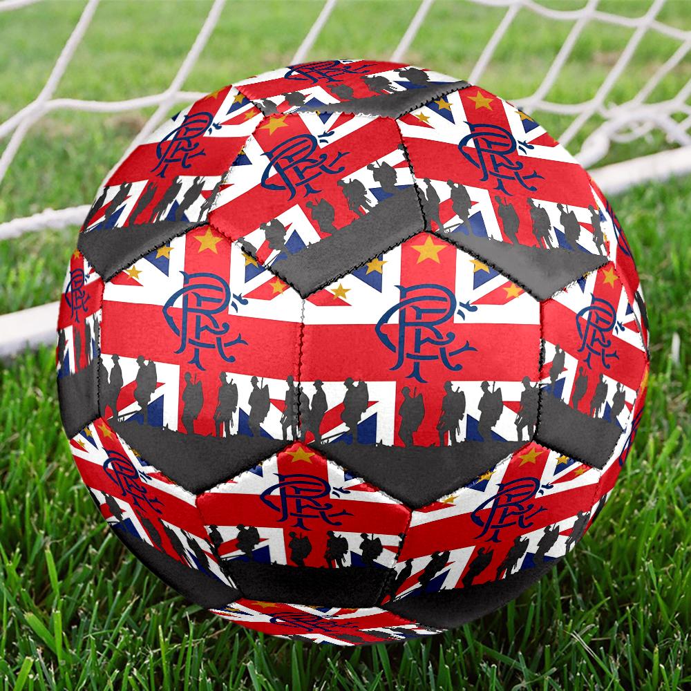 Rangers F.C Theme Size 5 Soccer Ball, Suitable for Both Indoor and Outdoor Matches, a Gift Suitable for Everyone.