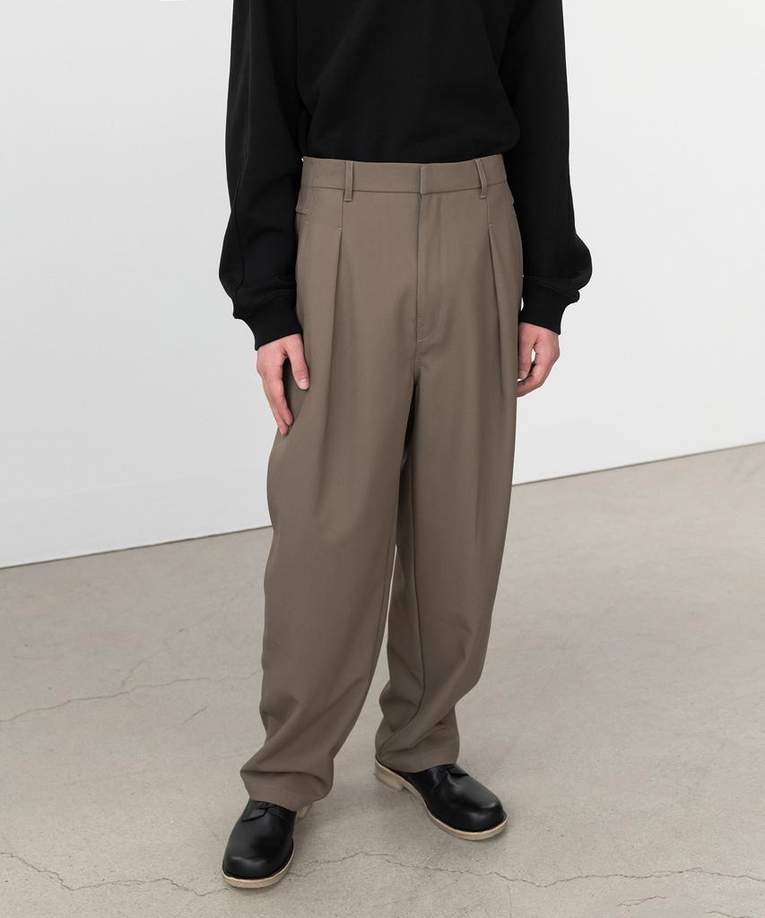 INSILENCE Front Line Wool Pants Ash Brown