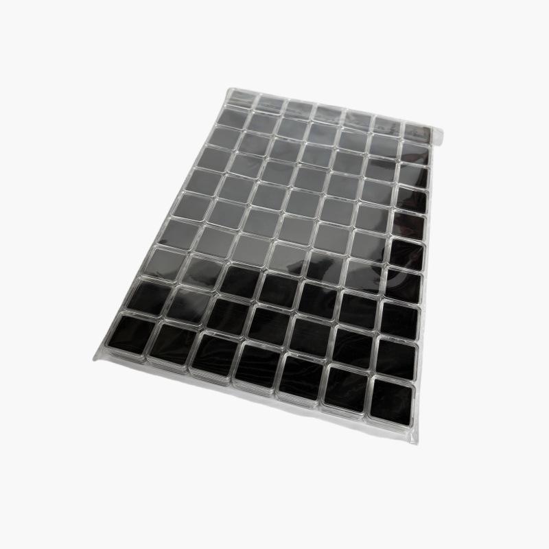 Caixa Quadrada Transparente para Diamantes Soltos e Pedras Preciosas Coloridas - Exibição, Armazenamento, Coleção