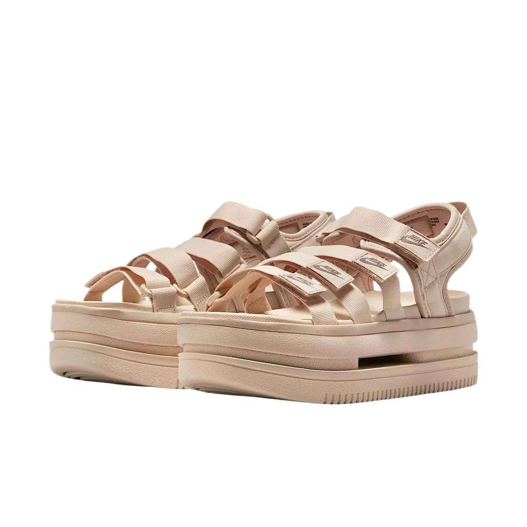 Nike Ikon Klassisk Bekväm Mode Vardag Mångsidig Strandtofflor Damsandaler Khaki DH0223-102