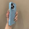 2 IN 1 Card Slot Holder Phone Case for iPhone 17 Air 16 15 14 13 12 Pro Max 11 Candy Color Clear Photo Clip Wallet Bag Cover
