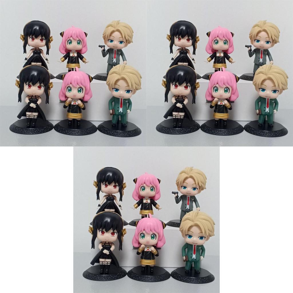 Spy X Family 6pcs/set Figures Lifelike Eyes And Convenient Palm Size