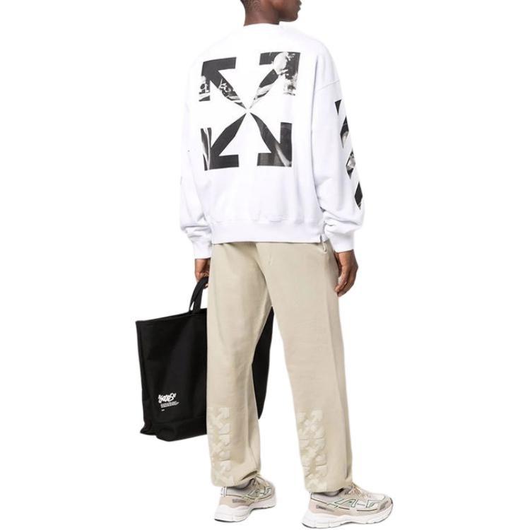 OFF WHITE FW21 Sweatshirt Men's White OMBA054F21FLE0110110