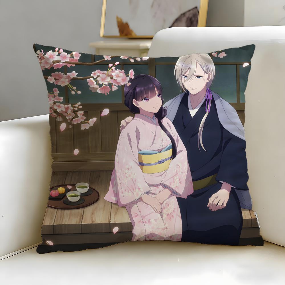 Popular Anime My Happy Marriage Cushion Cover Soft & Easy-Wash Pillow Case – Versatile for Couch, Bed, Travel and Office