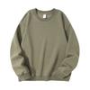 Men's And Women's Solid-color Casual Round-neck Long-sleeved Top, Men's Fitted Thickened Cotton Sweatshirt Base Layer Top